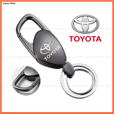 Toyota พวงกุญแจรถโลหะอัลลอยด์สุดสร้างสรรค์,พวงกุญแจมอเตอร์พร้อมโลโก้สำหรับ Toyota