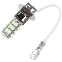 [Super bright bulb] ไฟรถยนต์ H3 12V 2W 25 X LED แบบ SMD แสงไฟขาวจัดหมอกโคมไฟหลอดไฟสำหรับรถยนต์