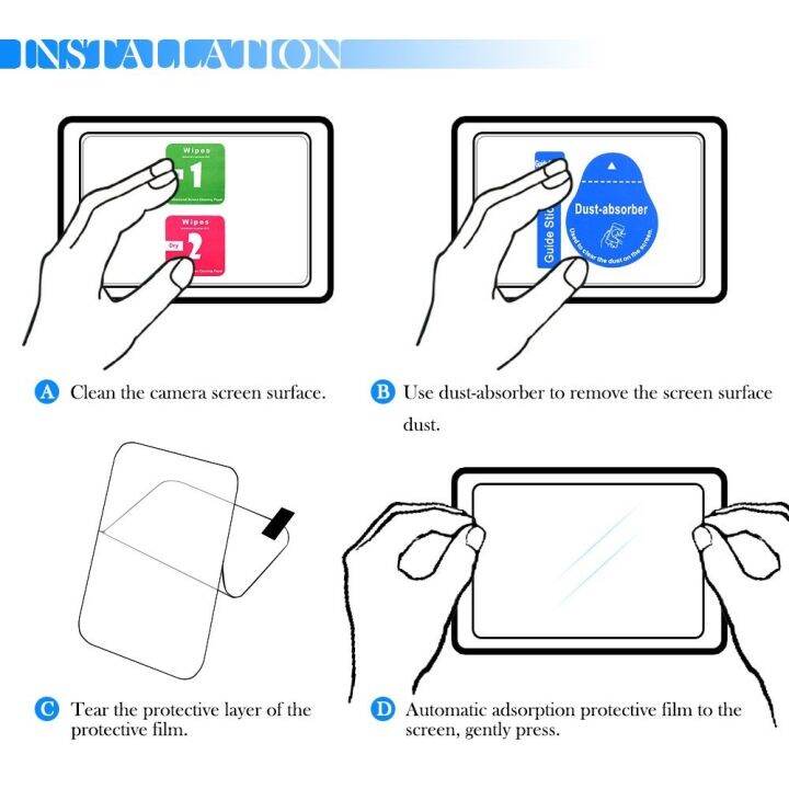 elegant-2x-tempered-glass-lcd-screen-protector-for-sony-7c-a7c-a9-a7-a7s-a7r-iv-iii-ii-zv-1-zv-e10-a6600-a6500-a6400-a6300-a5100-rx100