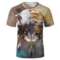 3D Flame Phoenix T shirtmensummer Funny popular clothingeagle pattern loose size birds tops
