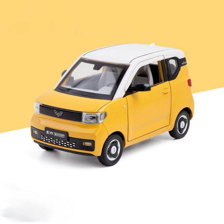 1-24-wuling-hongguang-mini-ev-alloy-car-diecasts-amp-toy-vehicles-car-model-sound-and-light-pull-back-car-toys-for-kids-gifts