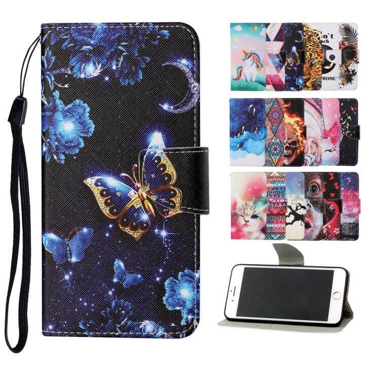 flip-wallet-leather-case-for-xiaomi-redmi-note-10-10s-9-8-pro-9s-9a-9c-9t-8t-8a-card-holder-stand-book-cover-painted-funda