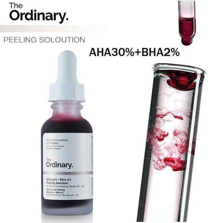 The Ordinary AHA 30 + BHA 2 Solution Exfoliating Remove Acne Scars
