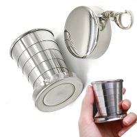 【CW】❉﹍  Folding Cup Vodka Shot Glass Drinking Collapsible Telescopic Outdoor Cups Copa