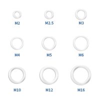 20/100pcs M5 M6 M8 M10 M12 M14 M16 M18 M20 M22 M24 M26 Aluminum Washer Flat Ring Gasket Rings Seal Plain Spacer Washers Fastener