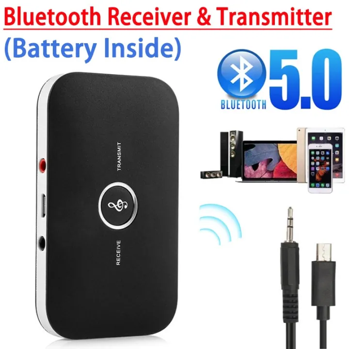 Stereo Bluetooth 5.0 Transmitter Receiver Audio 3.5mm AUX Jack Dongle Music Wireless Adapter For