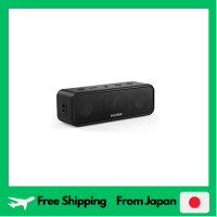 Anker Soundcore 3ลำโพงบลูทูธกันน้ำ IPX7ไดรเวอร์ไทเทเนียมลำโพงเอนกประสงค์คู่เทคโนโลยีเบสที่เปิดใช้งานแอปการตั้งค่าอีควอไลเซอร์ USB-C การเชื่อมต่อ24ชั่วโมงสำหรับการเล่นต่อเนื่องคุณลักษณะของที่ระลึกห้องน้ำของขวัญสีดำ