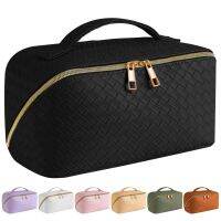 【LZ】♟▽△  Bolsa de maquiagem de grande capacidade para mulheres Bolsa cosmética de viagem de couro Make Up Case Sacos de higiene pessoal feminino Bolsa de armazenamento Caixa de luxo