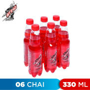 LỐC 6 CHAI NƯỚC TĂNG LỰC HƯƠNG DÂU TÂY ĐỎ STING 330ML