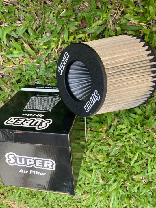 กรองเปลือย-สแตนเลส-อย่างดี-super-air-filter-ปากปรับได้ทุกไซส์-3-4-นิ้ว-เลส-super