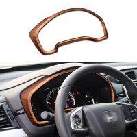 For Honda CRV 2017-2022 Accessories Car Dashboard Instrument Panel Frame Cover Decals Peach Wood Grain Interior Decoration Trim