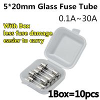 【YF】 5x20 Fuses 5x20mm Glass fuse 0.1A 0.2A 0.25A 0.5A 1A 2A 3A 4A 5A 6A 6.3A 8A 10A 12A 15A 20A 25A 30A 250V 5x20mm Quick Blow 5x20