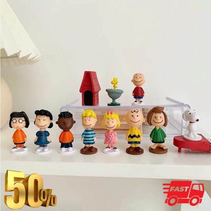 CartoonOneShop Model Peanuts Snoopy โมเดลครอบครัวสนูปปี้ โมเดลการ์ตูน ...