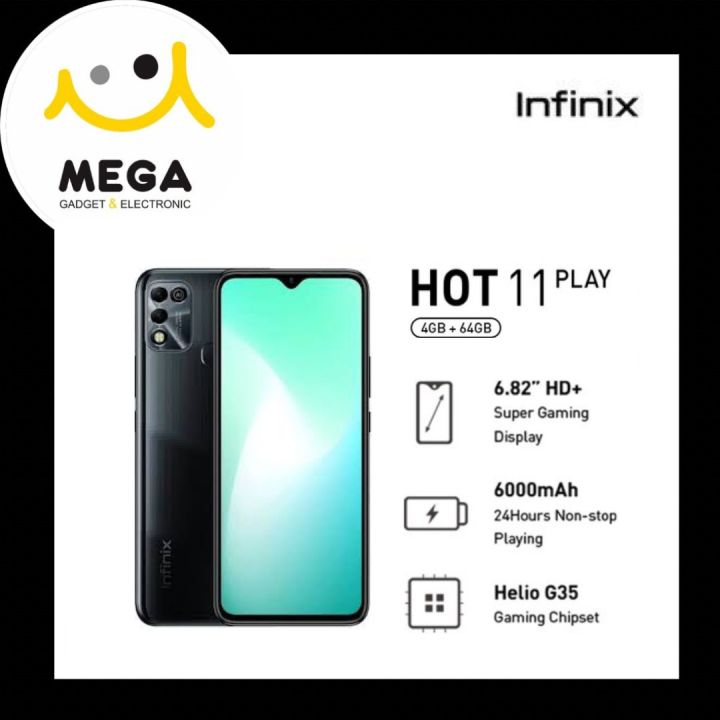 Infinix Hot 11 Play 4gb 64gb Garansi Resmi Infinix Indonesia Lazada Indonesia 