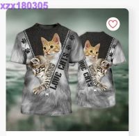 3D All Over Print Love Cat Shirt, Unisex Cat Tshirt, Faith Hope Love Cat MEN TSHRT