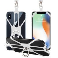 【Ready】 Multifunctional Ring Phone Case Ring Buckle Neck Strap Telescopic Elastic Phone Holder Buckle Silicone Adjustable Length