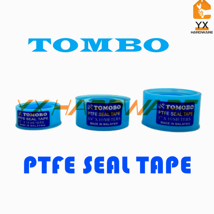 TOMBO Teflon Tape PTFE SEAL TAPE 1/2",3/4",1" Water Pipe Thread Sealant
