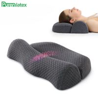 PurenLatex Orthopedic Neck Pillow Space Memory Foam Pillow Support Shoulder Pillow Release Cervical Vertebra Pain Slow Rebound