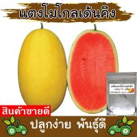 ?ของแท้ ส่งในไทย? เมล็ดพันธุ์ แตงโม โกลเดนคิงส์ ขนาด 50 เมล็ด ผลทรงยาวรี เปลือกสีเหลืองทอง เนื้อสีแดง น้ำหนัก3-5กก. ทนทานต่อโรค แตงโมเหลือง