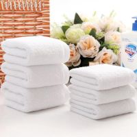 ♛ 10pcs/lot Good Quality White Cheap Face Towel Small Hand Towels Kitchen Towel Hotel Restaurant Kindergarten Cotton Towel