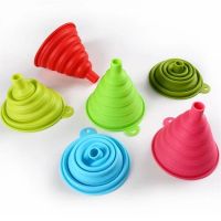 1pcs Silicone Folding Telescopic Long Neck Funnel Household Liquid Dispensing Hungging Mini Funnel Kitchen Tools Accessories 70