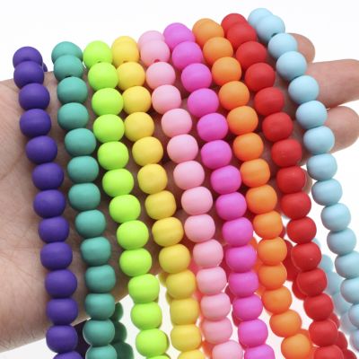 【CW】▬  Round Clay Spacer Beads Polymer Jewelry Making Accessories 8.5mm