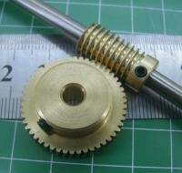 0.5แม่พิมพ์50Teeths Worm Gear ลดความเร็วอัตราส่วน1:50-รีโมทคอนโทรลของเล่นเฟืองตัวหนอนชุดเกียร์