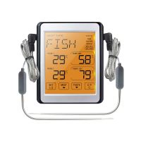 ◄ Digital Food Thermometer Meat Oven BBQ Cooking Thermometer Dual Probe with Custom Alarm Kitchen Temperature Tools