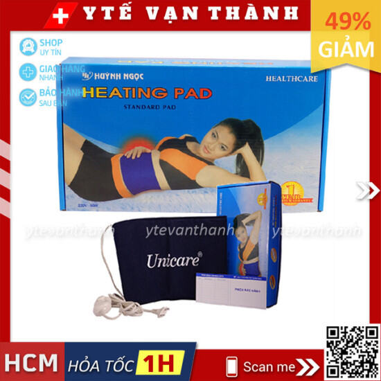 Đai quấn nóng chườm điện giảm mỡ bụng heating pad unicare huỳnh ngọc - ảnh sản phẩm 1