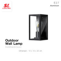 SL LIGHTING | Outdoor Wall Lamp โคมไฟติดผนังภายนอก รุ่น SL-10-2102W/BK