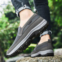 รองเท้าโลฟเฟอร์สำหรับผู้ชายรองเท้าส้นเตี้ยแบบ Sepatu Slip On สำหรับ ZDKJ-MY กลางแจ้งและในร่ม