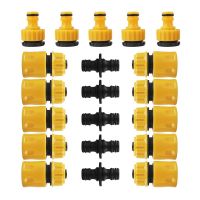 ❃✉ 20 Pcs Tubo Da Giardino Set di Connettori Connettore Tubo End Doppio Connettore Connettori del Tubo Flessibile Extender Tubo Connettori Rapidi