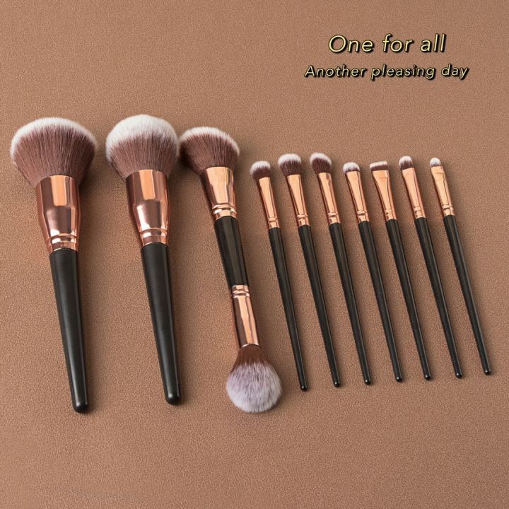 พร้อมส่ง-แปรงแต่งหน้า-h20-brush-set-เซต10ชิ้น-แปรงปัดแก้ม-แปรงไฮไลท์-แปลงแต่งหน้า-make-up-brush-fancy-2สี