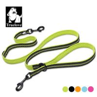 Truelove 7 In 1 Multi-Function Adjustable Dog Lead Hand Free Pet Training Leash Reflective Multi-Purpose Dog Leash Walk 2 Dogs Collars