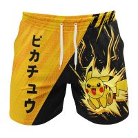 2023 NewPikachu Attack Pokemon Gym Shorts