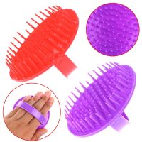 【CC】 1PCS Round Plastic Washing Hair Massager Combs Scalp Shower Beard Shampoo Styling Tools 2styles