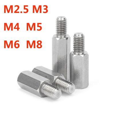 Bolt 304 Stainless Steel Hex Standoff Male to Female Spacer Hexagon for Computer PCB Motherboard Spacer Bolt M2.5 M3 M4 M5 M6 M8 Nails Screws Fastener