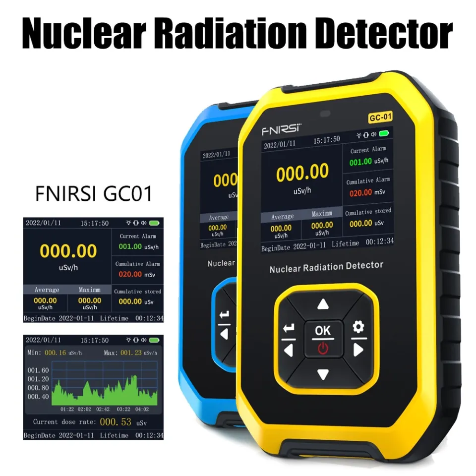 FNIRSI-GC01 Nuclear Radiation Detector Personal Dosimeter X-ray γ-ray β-ray  Radioactivity Tester Marble Geiger Counter Lazada PH