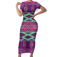 New Elegant Plus Size Party Dress Short Sleeve O Neck with Slim African Wax Print Fabric Fashion Sexy Pencil Bodycon Dresses