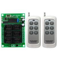 DC 12V 6 CH Channels 6CH RF Wireless Remote Control Switch Remote Control System receiver transmitter 6CH Relay 315/433 MHz