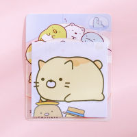 【☊HOT☊】 bai0393926592 แผ่นกระดาษแปะบันทึกความจำ Sumikko Gurashi Kawaii แผ่นเครื่องเขียนแผ่นสมุดภาพตกแต่งน่ารัก N Times เหนียว