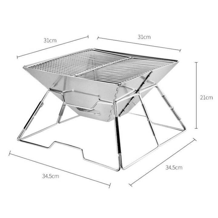 ขายดีมาก-ของมันต้องมี-เตาหมูกระทะ-เต่าย่าง-เตาย่างเกาหลี-เตาปิ้งย่าง-bbq-camping-แบบใช้ถ่าน-พับเก็บได้-เตาย่างบาร์บีคิว-barbecue-grill-เตาปิ้งย่างพกพา-พับเก็บได้-แถมฟรีกระเป๋าสีดำ-เตาสนามเดินป่า-อุปกร