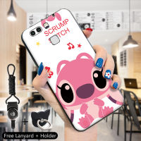 เคสโทรศัพท์สำหรับ Huawei P9 P9 Plus P,เคสอัจฉริยะ P Smart 2019 P Smart Plus (แหวนนิ้ว + สายคล้อง) เคสรูปการ์ตูนสติชท์รูปหัวใจ SoftCase 626เคสโทรศัพท์ซิลิโคน TPU นิ่มกันกระแทก