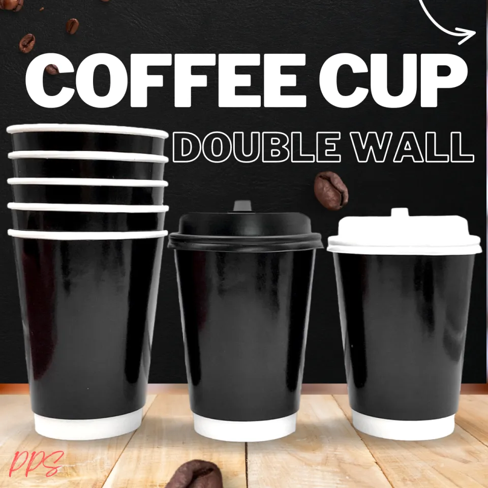 Double Wall Cup Generic Black