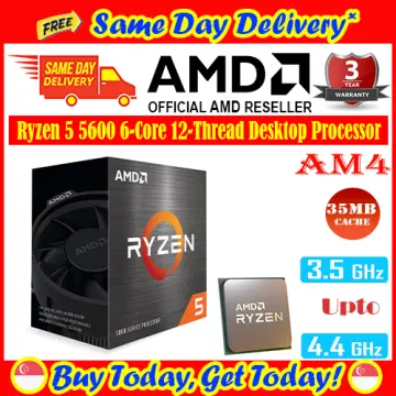 AMD Ryzen 5 5600 Vermeer 3.5GHz 6-Core AM4 Boxed Processor