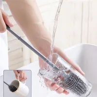 Bottle Brush Insulation Cup Washing No Deadend Long Handled Silicone Cleaning Brush Household Multifunctional Cleaning Tools Cleaning Tools