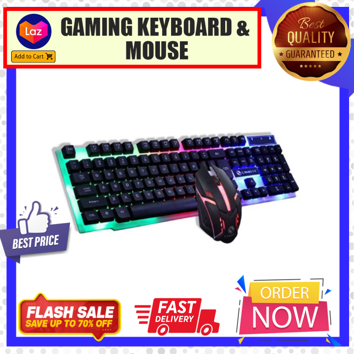 SHIPADOO Master D280 Gaming Keyboard With Mouse Comba Colorful LED ...
