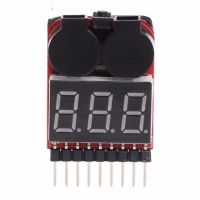 XHLXH Battery Monitor Voltage Indicator Low Voltage Alarm Battery Voltage Checker Battery Indicator Battery Testers Battery Voltage Tester Low Voltage Buzzer Alarm RC Voltage Display Lipo Battery Voltage Tester