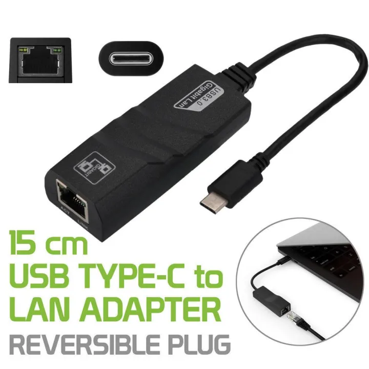 usb type c to lan type c to RJ45 | Lazada.co.th