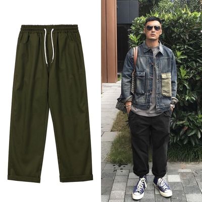 CODff51906at 🔥READY STOCK🔥 Korean Cargo Pants Loose Pants Men Cotton Pants Long Pants Wide Leg Pants Casual Pants Slack Pants Men Vintage Pants Seluar Lelaki